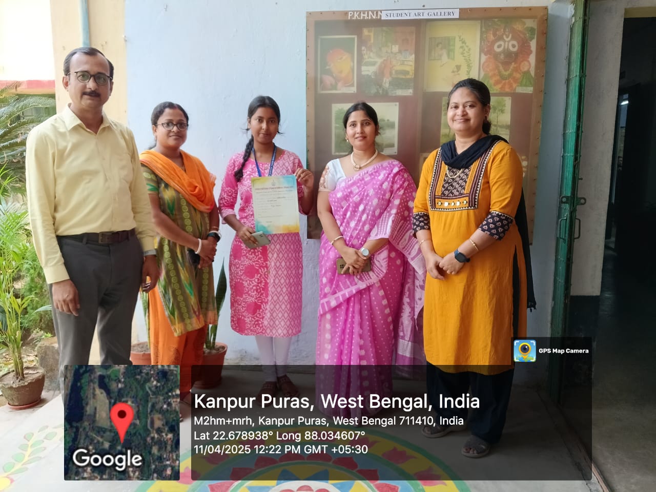 Achievement in Vivek Chetana Art Competition 2025